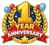 1 Year badge